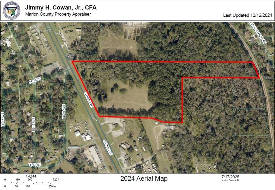 Excellent opportunity to purchase 23.91± acres of vacant industrial land in a high-growth area of Marion County. Zoned M-1 (Light Industrial), this property offers a wide range of development options including warehousing, distribution, or general construction uses. Great road frontage and utilities nearby.

Conveniently located on US HWY 441/301/27 with median cuts creating easy access to North and South access as well as easy connectivity to other major thoroughfares including I-75 and SR 40, this site is ideal for an owner-user or investor looking to capitalize on Marion County’s expanding industrial market.