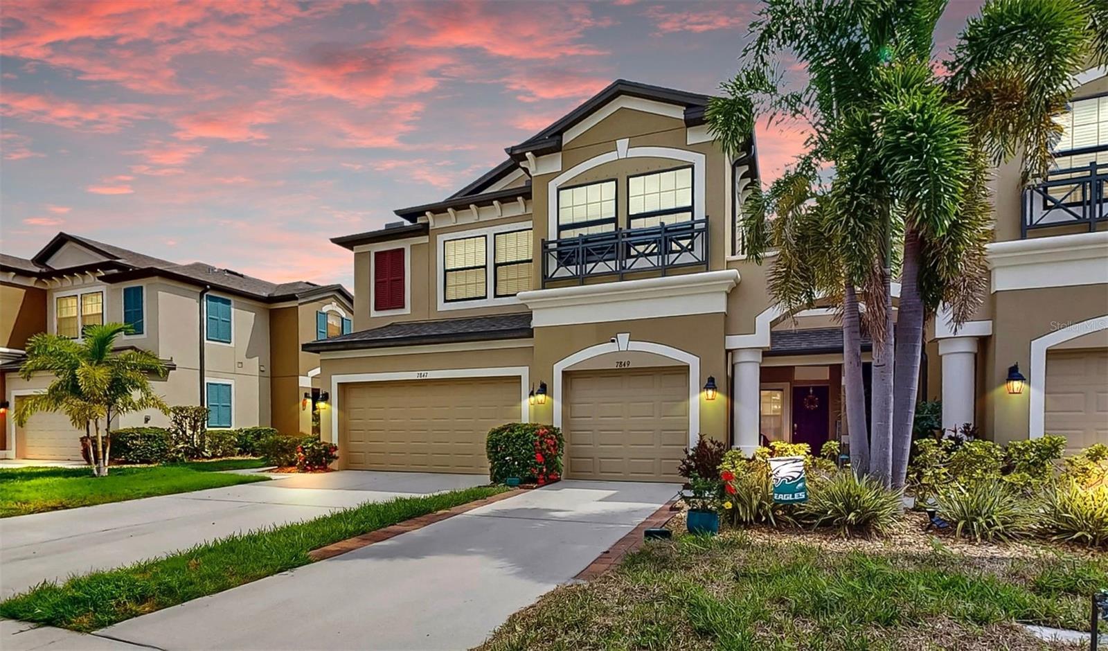 INVESTOR ALERT: this unit can be leased right away!! Beautifully Updated Townhome in Gated Creekwood Community! Welcome to this meticulously maintained 3-bedroom, 2.5-bath townhome offering 1,853 sq ft of stylish open modern living space in a quiet, gated community with a sparkling community pool. Step inside to discover the open floor plan with custom tile work in the foyer and on the kitchen island. The kitchen has shaker style cabinetry with crown molding, quartz countertops and stainless-steel appliances and kitchen pantry. Designer lighting, and tinted windows for added comfort and efficiency. The primary bedroom offers a walk-in closet with custom shelving and the remodeled primary bathroom offers a spa-like retreat with stand up shower and dual vanities. The Google Nest thermostat, front door camera, and ADT-ready security system bring smart living and peace of mind. Enjoy outdoor living with upgraded tiled front porch, refinished lanai flooring, and extended paver patio—perfect for relaxing, grilling and entertaining, complete with TV with enclosure. Other notable features include a water softener system with reverse osmosis, a dedicated plug for a generator, appliances include refrigerator, microwave, stove, washer and dryer. Don’t miss this opportunity to own a beautifully upgraded home in a desirable Bradenton location—Perfectly located near I-75, UTC, close to shopping and dining and approximately 30 minutes from the sugar-sand beaches of Anna Maria Island, this home combines comfort, convenience, and custom upgrades throughout. Schedule your private showing today!