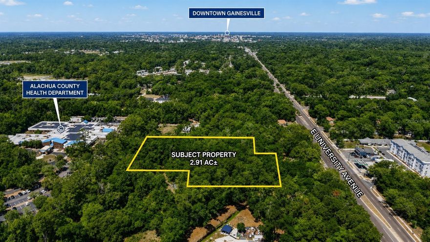 Priced to sell! Vacant lot zoned U2 (Urban 2),  U2 zoning allows up to 15 units per acre. Offering great flexibility for residential development and an excellent opportunity for investors, builders, or developers. Potential uses include a single-family home, townhomes/attached dwellings, small multifamily development, and accessory dwelling units (ADUs). There are also additional possibilities like day care, bed & breakfast, or community-type uses with approvals.
Driving Directions: From Downtown Gainesville, head east on E University Ave, turn right onto SE Hawthorne Rd, then left onto SE 2nd Ave. The lot is located to the left of 2316 SE 2nd Ave, Gainesville, FL 32641.


Conveniently located near Downtown Gainesville and the University of Florida, this property offers strong potential in a growing area with high demand and future upside.


Buyer to verify all zoning, land use, density, utility availability, and development requirements with the city/county.