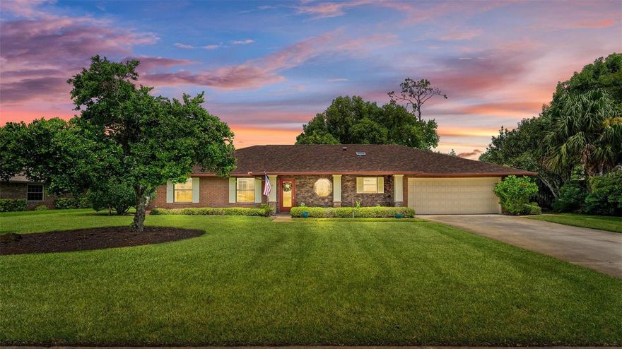 Instant Equity! Back on the market after interior updates! This beautiful Ormond Beach home with a private park like yard is a quiet outdoor oasis. Freshly painted interior, professionally cleaned tile (May 2025), new carpet in bedrooms (June 2025), and stylish new lighting and hardware throughout. Major systems replaced include a new Roof (2022) and new HVAC (2022), new water heater (2024). Move in and add your own personal touches. Nestled in the sought-after gated community of Breakaway Trails which offers fantastic amenities and a vibrant neighborhood atmosphere. Whether you're seeing it for the first time or saw it before-schedule a showing today-this is one you don't want to miss!