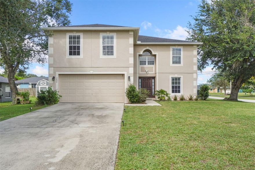 STUNNING 4BR/2.5BA HOME ON CORNER LOT IN DELTONA! This beautifully upgraded residence features a spacious, functional layout w/abundant natural light & modern finishes throughout. Main level offers large living rm, formal dining area & fully equipped kitchen w/updated appliances. Upstairs, 4 generous bedrooms including master suite w/private bath & walk-in closet. Backyard perfect for entertaining & outdoor living. Corner lot provides extra privacy & curb appeal. Move-in ready! Don't miss this opportunity to own in desirable Deltona location.