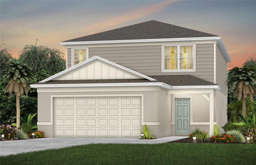 Under Construction. At Pulte, we build our homes with you in mind. Every inch was thoughtfully designed to best meet your needs, making your life better, happier, and easier. The new construction McNair home enjoys a water view homesite and features our Coastal exterior, our Prestige design package, 4 bedrooms, 3 bathrooms, a covered lanai, a loft, a 2-car garage, washer, dryer, refrigerator and window blinds. The open-concept first floor kitchen opens to your café and gathering room and boasts a center island, storage pantry, stainless-steel Whirlpool appliances, bright white cabinetry, a gray subway tile backsplash and Lagoon quartz countertops.  McNair also features a guest bedroom and full bathroom on the main level – perfect for visiting guests or as an office. The second floor offers ample space and convenience for everyone with a spacious loft, laundry room, two additional bedrooms, a third full bathroom and the Owner’s Suite, which features a large walk-in closet, en suite bathroom with dual sinks, a quartz-topped double vanity, and a walk-in shower. This popular McNair home provides the perfect space to kick back and relax with family and friends. Professionally curated design selections include a covered lanai, direct vented range hood, all appliances, window blinds, upgraded Fairview cabinetry with quartz countertops, designer tile accents in the kitchen and bathrooms, Positano Blanco tile flooring in the first floor living areas, bathrooms and laundry room, soft, stain-resistant Ornamental Gate carpeting in the bedrooms and second floor and more! Cypress Hammock by Pulte Homes offers new construction single-family homes in a premier location just minutes from the theme parks, off South Poinciana Blvd. Wake up to beautiful water or conservation views and enjoy luxurious amenities such as a resort-style pool with splash pad, playfield, covered playground, sports court, walking trails and more - with a low HOA and no CDD! Visit today to learn about closing costs incentives and make this home yours!