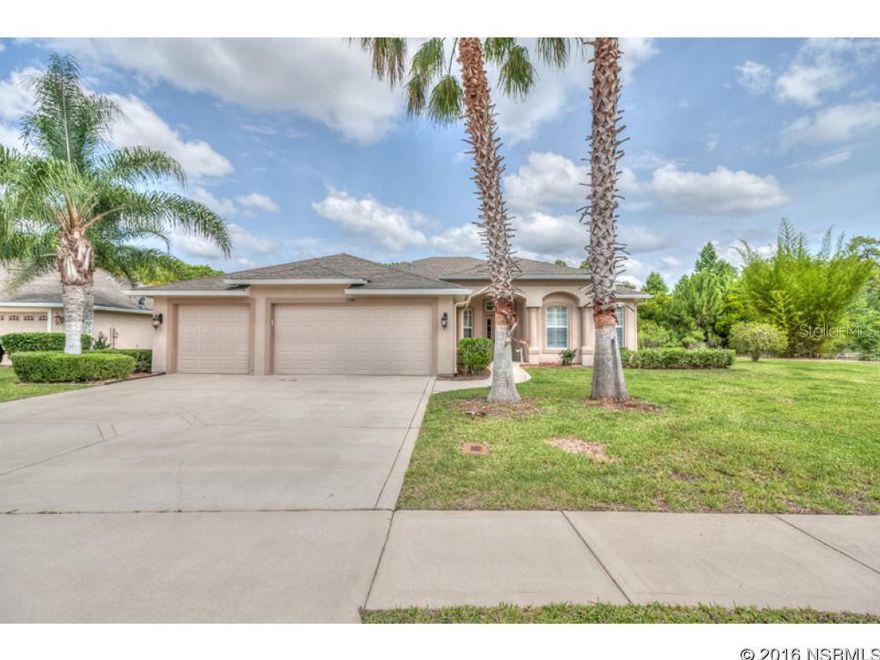 Looking for it all? Here it is! Three bedrooms, two baths, plus double door entry den/office, plus 8âx 11â flex space, plus large 3 car garageâ¦all located on an oversized conservation lot, in a quiet cul de sac. Meticulously maintained, this home has fresh paint, new carpet, vaulted ceilings, split bedroom floor plan and plantation shutters. Rarely do we find a home so well maintained and totally move in ready with everything buyers are looking for. Covered lanai with plenty of room to add a pool, private back yard, HUGE side yard, inside laundry, neighbor on only one side, great cul de sac for children to play. Donât miss this one! All information taken from the tax roll and deemed reliable but not guaranteed. ;Water: City