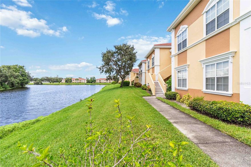 Beautiful turnkey ready 2/2 condo with stunning water view available for the 2026 season.
Ready to enjoy all that Sarasota has to offer, then look no further than this fully furnished 2/2 condo. This freshly painted, bright and airy unit with beautiful lake views will be sure to please. The condo is located on the second floor, and you'll love the high tray ceiling in the living room area right as you enter. Vinyl floors throughout the common areas give a modern feel, while carpet in the bedrooms provide plush comfort for tired feet. Lounge on your couch in the sunny living room and enjoy worry free entertainment on one of the unit’s three tv’s. The well-equipped kitchen centers the room and includes plenty of cabinet space, as well as a breakfast bar, perfect for entertaining friends and family. The primary bedroom comes with a king bed and all amenities needed for rest and relaxation. The en-suite bathroom has an updated shower and great storage. You'll also find a spacious walk-in closet that will hold all your belongings. A guest bedroom with ample closet space sits on the opposite side of the unit, providing privacy for all visitors. The guest bathroom with a bathtub is right next to it. Enjoy the convenience of your full-size washer and dryer inhouse. Savor a cup of coffee in the morning on your covered lanai watching the sunrise and Florida’s wildlife.

The gated community boasts an array of amenities, including a clubhouse with a fitness center, a heated resort-style pool and a tennis / pickleball court. Discover the convenience of living close to downtown Sarasota, marinas, and the Baltimore Orioles' spring training home at Ed Smith Stadium. Lido Key's & Siesta Key's pristine beaches are just a short distance away, while the Sarasota/Bradenton International Airport ensures easy travel. You'll also find a variety of delicious restaurants close by. 

The unit becomes available for rent starting December 1st 2025. December 2025 & April 2026 are available for $2750 per month. January - March 2026 are available for $2950 per month. Rent will drop to $2300 per month starting May 2026. Please contact us if you're interested in renting this unit for a longer term and we'll gladly check with the landlord. There is a $1000 refundable security deposit and a 13% tourist tax (for rentals less than 6 months), not included in the rent. The Villagio Condominium Association charges $100.- per person for the background check. Unfortunately, pets are not permitted, and it is a non-smoking unit. Please call today to schedule your showing or virtual tour.