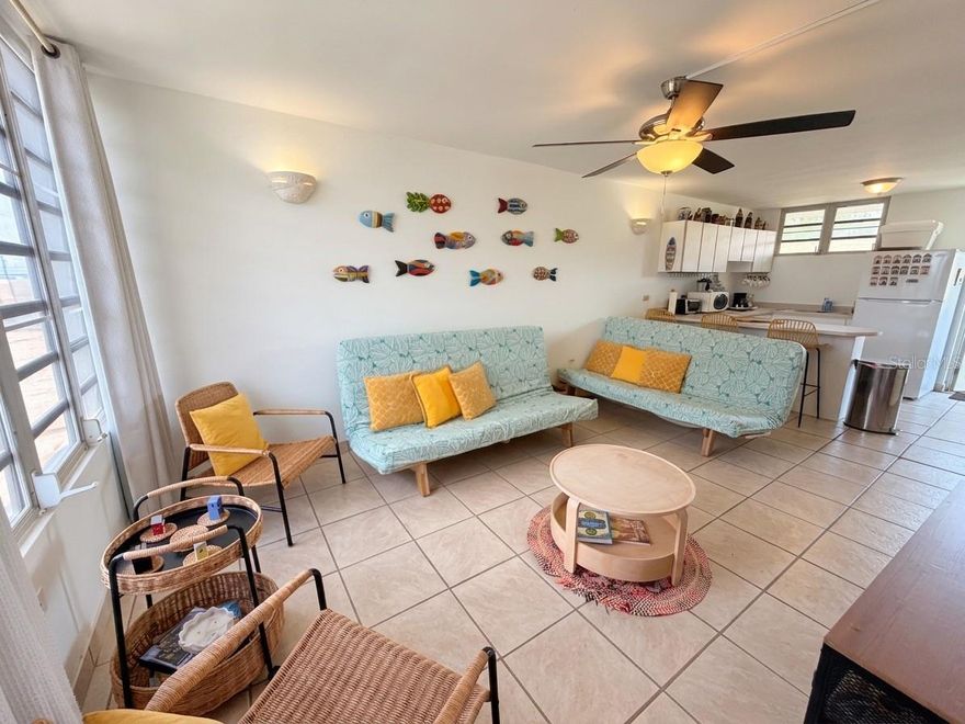Live in La Parguera! This charming second-floor apartment at Condominio Parguera Suites offers the perfect blend of comfort and convenience just steps from the vibrant poblado, waterfront, restaurants, and everything La Parguera has available. The unit features one bedroom, one bathroom, a comfortable living room, kitchen, and private balcony ideal for relaxing and enjoying the island breeze. The property also includes two assigned parking spaces and controlled access for added convenience. Minimum lease term is 6 months. Available for move-in starting July 15th.