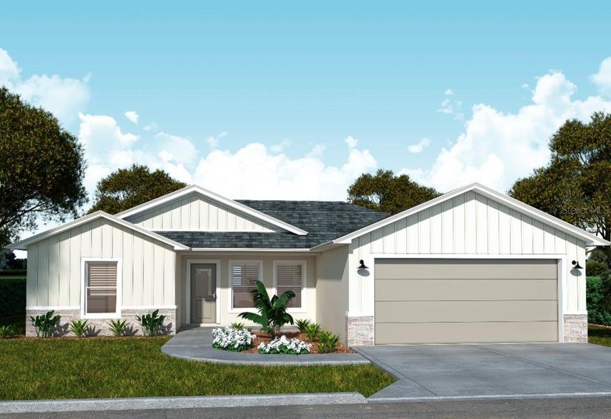 Under Construction. 3 BEDROOM/2 BATHROOM NEW CONSTRUCTION HOME ON 1 ACRE! Comes with warranty. Construction completion in April 2026. (Photos are digitally created renderings.)