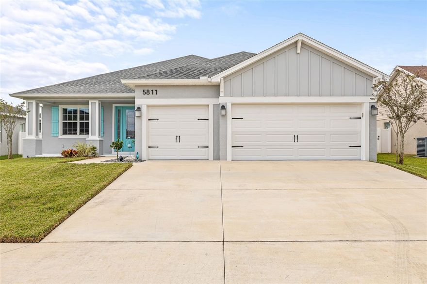 Welcome to this beautifully maintained 4-bedroom, 3-bathroom home nestled in the highly sought-after gated community of Highlands Grace. Featuring a thoughtfully designed open floor plan, this residence includes a versatile den, perfect for a home office, playroom, or guest space. Enjoy the comfort of a spacious family room with brand new carpet. The modern kitchen offers a generous walk-in pantry, ideal for storage and entertaining, and flows seamlessly into the main living area—perfect for gatherings and daily living. Functionality meets luxury with a large laundry room, making household tasks a breeze. This home also boasts numerous upgraded systems for peace of mind and efficiency, including: Fresh exterior paint 2024, Whole-home 3-stage water filtration system, Whole-home surge protection, Dual lamp UV HVAC system and 50-amp generator inlet box—be storm-ready year-round. Located in a quiet, gated community, Highlands Grace offers a blend of privacy and accessibility, making it the perfect place to call home. Don’t miss the opportunity to own this move-in ready gem with exceptional features and upgrades. Schedule your private showing today!