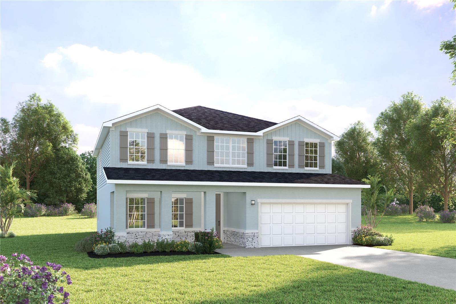 Pre-Construction. To be built. Welcome to Hammock Oaks in Lady Lake, Florida! Featuring a collection of single-family homes located directly east of The Villages. Only 2 miles from everything Lake Sumter Landings has to offer. Catch a movie at the Old Mill Playhouse, grab a bite to eat at The Flying Biscuit Café, or do a little shopping at the local stores. 15 minutes away is Lake Griffin State Park, which you can explore on the multiple hiking trails, with a paddleboard, or on a guided pontoon boat tour. Choose from some of our most popular one and two-story homes, with natural gas and included lawn maintenance. We offer personalized design options with our coordinated designer finishes. The Lynn Haven single-family home lives up to expectations. Relax on the long front porch. Inside, flex space makes an ideal den, or add doors for a quiet study. The foyer leads to the open family room and gourmet kitchen with island, where favorite meals and memories will be made. Enjoy outdoor living on the extended lanai. There’s even more to love upstairs with a loft, 3 bedrooms and a full bath. In your deluxe owner’s suite, enjoy beautiful tray ceilings, double vanities and a walk-in closet. You can have it all in The Lynn Haven. All Ryan Homes now include WIFI-enabled garage opener and Ecobee thermostat. **Closing cost assistance is available with use of Builder’s affiliated lender**. DISCLAIMER: Prices, financing, promotion, and offers subject to change without notice. Offer valid on new sales only. See Community Sales and Marketing Representative for details. Promotions cannot be combined with any other offer. All uploaded photos are stock photos of this floor plan. Actual home may differ from photos.