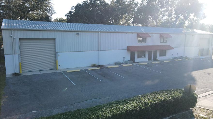 Warehouse with office, high ceiling, high roll-up garage door, and adequate parking. Two 3000SF warehouses are available.