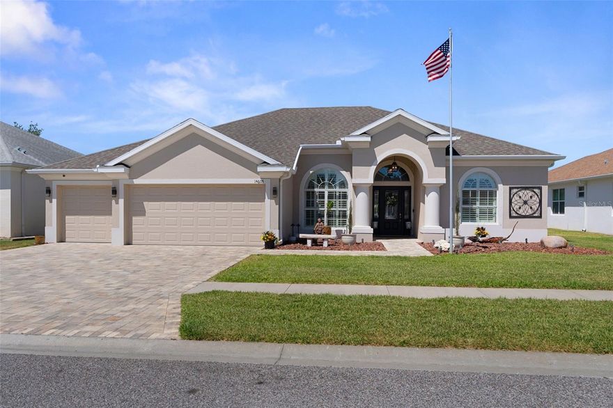 Welcome to your dream home. This beautifully designed  4-bedroom, 3-bathroom stunning Pioneer Built Catalina Model home with a 3-car garage, built in 2016, is nestled in the highly sought-after gated community of the Highlands in Hudson, Florida. Experience the perfect blend of modern luxury and comfortable living just moments away from Hudson Beach, all while enjoying the security of a non-flood zone.
As you step inside, you’ll be captivated by the inviting ambiance of the freshly painted interior. Natural light pours in through double insulated windows adorned with beautiful plantation shutters and stylish window treatments, offering both elegance and privacy. Gorgeous tile and luxury vinyl flooring flow seamlessly throughout the home, enhancing its contemporary aesthetic. The addition of beautiful and functional California Closets throughout further amplifies both style and practicality, making each space feel both inviting and efficient.
The heart of this home is its expansive living area, which opens up to an extended lanai and serene, fenced backyard—perfect for entertaining or simply unwinding in tranquility. The covered patio invites you to enjoy the outdoors, allowing for year-round enjoyment of Florida's beautiful climate. Imagine hosting gatherings or peaceful evenings under the stars in this stunning outdoor space, complete with a paver driveway, lanai, and patio that adds to the home's allure. 
Worry less with the peace of mind that comes from hurricane shutters, a 2-year-old AC system with a new UV light for superior air quality, and a newer water heater. The thoughtfully designed layout includes spacious bedrooms and well-appointed bathrooms, ensuring ample comfort for both family and guests.
This property also features a sprinkler well, keeping your landscaping vibrant and lush. Plus, there’s room for a pool should you desire one in the future—sellers have already consulted with pool design companies, making it easy to turn your backyard into a tropical oasis.
Situated near fantastic dining options, Sunwest Park, shopping, and Bayonet Point Hospital, this location provides unmatched convenience while maintaining a peaceful and family-friendly atmosphere. With a simple mofification the 4th bedroom could become a seoerate guest or in-law suite.
Don’t miss your chance to own this exquisite home in one of Hudson’s most desirable communities! Schedule your private showing today and discover all that this remarkable property has.