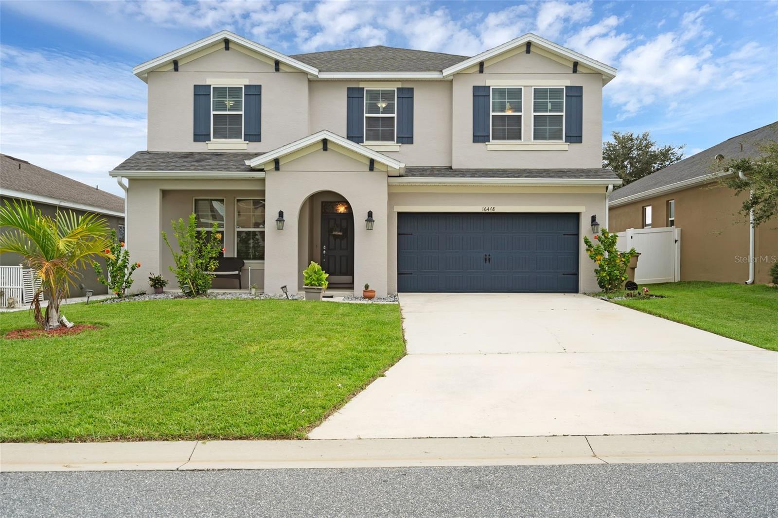 Step into this beautiful 2 story, 5 bedrooms 4 bath home in the desirable Sawgrass Bay community in Clermont.This stunning property offers an open concept layout that will captivate you from the moment you enter. The kitchen is a chef's delight, boasting granite countertops, island with seating and custom tierd cabinets, all overlooking a spacious great room. Enjoy family gatherings and outdoor entertaining on the large screened-in patio with pavers and a fire pit and completely fenced back yard. There's even a separate bedroom and full bath on the first floor, perfect for guests or a home office. Upstairs, a large open loft awaits, ideal for entertainment, a private gym, or a media room. The four bedrooms on this level include a spacioud master bedroom with dual sinks, a luxurious soaking tub, a separate shower and a large walk-in closet. This property is perfectly located just a 5 minute walk from Saw Grass Bay elementary school. Don's miss your chance to make this your dream home. With a new roof installed 2023, New AC and freshly painted Exterior. Lots of fruit trees like mango,cherry,pomegranate,sugar apple, avacado Etc.The community features a clubhouse with a swimming pool, perfect for cooling off on warm days. Located 30 minutes from Disney World and other attractions. You'll find major retailers and grocery stores nearby, including a Walmart Supercenter, Super Target and Publix Shopping centers. Close to all major Highways. Hurry this home won't last.