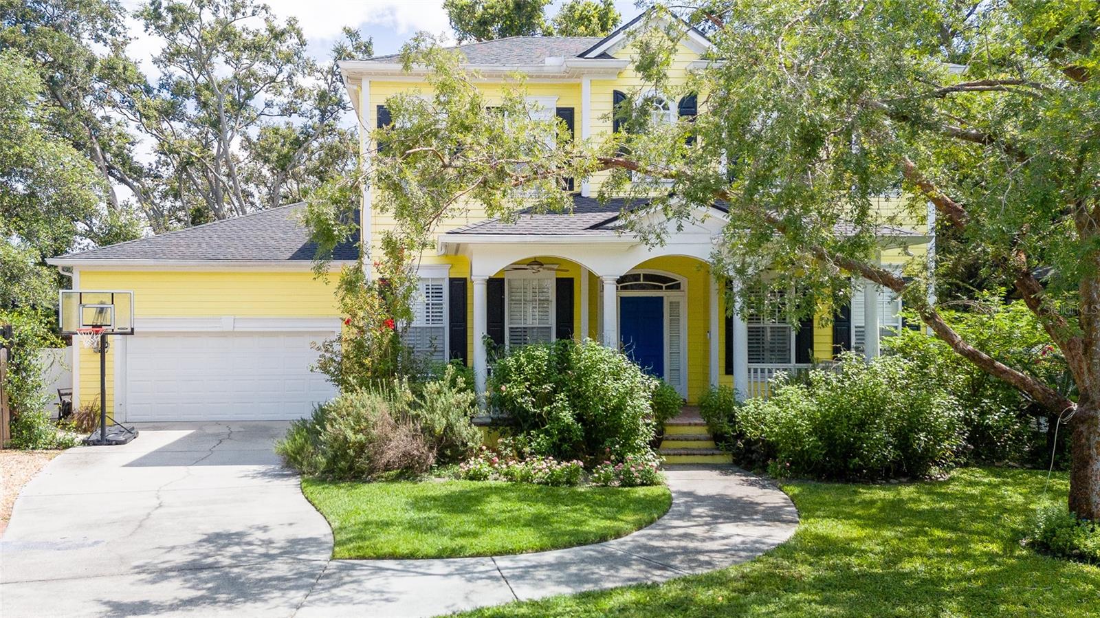 Discover an exquisite executive home crafted by renowned builder John Sample, nestled within a charming gated enclave in South Tampa. This stunning residence features a formal dining room and a versatile formal living
room that can easily serve as an office. Enjoy the convenience of informal living spaces, including a first-floor bedroom and three additional bedrooms upstairs. Off the kitchen is custom built mudroom that leads to the
attached garage. The open concept kitchen boasts a delightful breakfast nook and the kitchen is open to the family room, while elegant French doors lead you to a screened rear porch and a beautifully turfed backyard that
is fully private and secluded with wonderful shade provided by neighboring trees ideal for entertaining. The location can't be beat with several Publix grocery stores, Target and many other shops and restaurants within
minutes. MacDill AFB, Tampa General Hospital and the Tampa International Airport are all just a short drive away.