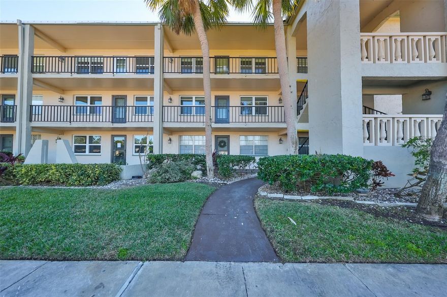 Located in the 55+ Community of Seminole Square Apts, this 2nd-floor, 2-bedroom, 1-bath condo is perfect for buyers who want to add their personal touch. The location is ideally situated for the convenience of everyday living. The maintenance fees include cable, internet, pest control, water, sewer, trash services, and maintenance and upgrades to the community. It is also convenient for shopping (The Seminole Mall is 3 blocks east). Enjoy relaxing at the pool and clubhouse areas. The elevator is conveniently located in the center of the building and stairwells on each end. One assigned covered parking space is included, with plenty of guest parking available. This is a land lease community with an additional monthly fee. No pets allowed, perfectly maintained community, for your new home or vacation getaway!