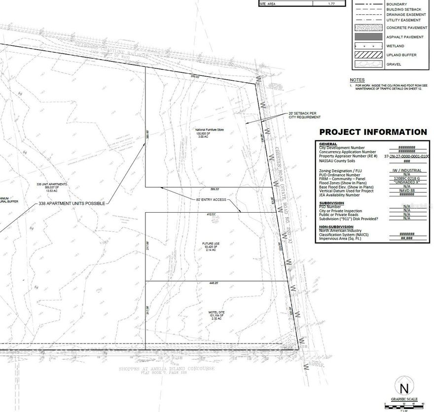pleased to present these 2 INCREDIBLE Retail/Office/Restaurant Highway Frontage Parcels. 
2.32 (+-) Acre Hard Corner Parcel…..$3,016.000
2.14 (+-) Acre Parcel located between the hard corner and the new Ashley furniture property….$2,782,000 
New Large Multifamily Apartment Project Development going in behind these parcels with up to 400 units. 
Brand new Ashley Furniture Store under construction next to these two parcels. 
SUPER HIGH Growth and HIGH Traffic Location in Yulee, Florida. 
Mixed Use -- TONS of Commercial Development Opportunities Available on these 2 Parcels!!
Chester Road is the main Evacuation Route for Yulee. One of the fastest growing cities in North Florida located just to the north of Jacksonville. 
These two parcels are located directly behind the Home Depot and Target shopping center. 
The Parcels have been cleared and rough graded. 
Utilities available to the site.
One of the FASTEST Growing Cities in North Florida located just to the north of Jacksonville!!