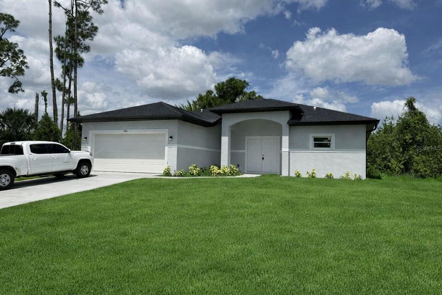 Available immediately for annual rent, this brand-new 2025 construction in North Port offers modern living in a peaceful setting. Never lived in, the home features 3 bedrooms, 2 bathrooms, and nearly 1,600 sq ft of thoughtfully designed living space. The open-concept layout showcases a spacious kitchen with a large island—ideal for cooking, gathering, and entertaining. Situated on a 12,000 sq ft lot, the property provides generous outdoor space while maintaining convenient access to local amenities. Additional highlights include Laundry room, Two-car attached garage, Bright, modern finishes throughout A perfect opportunity for anyone seeking a fresh, move-in-ready home in a growing community.