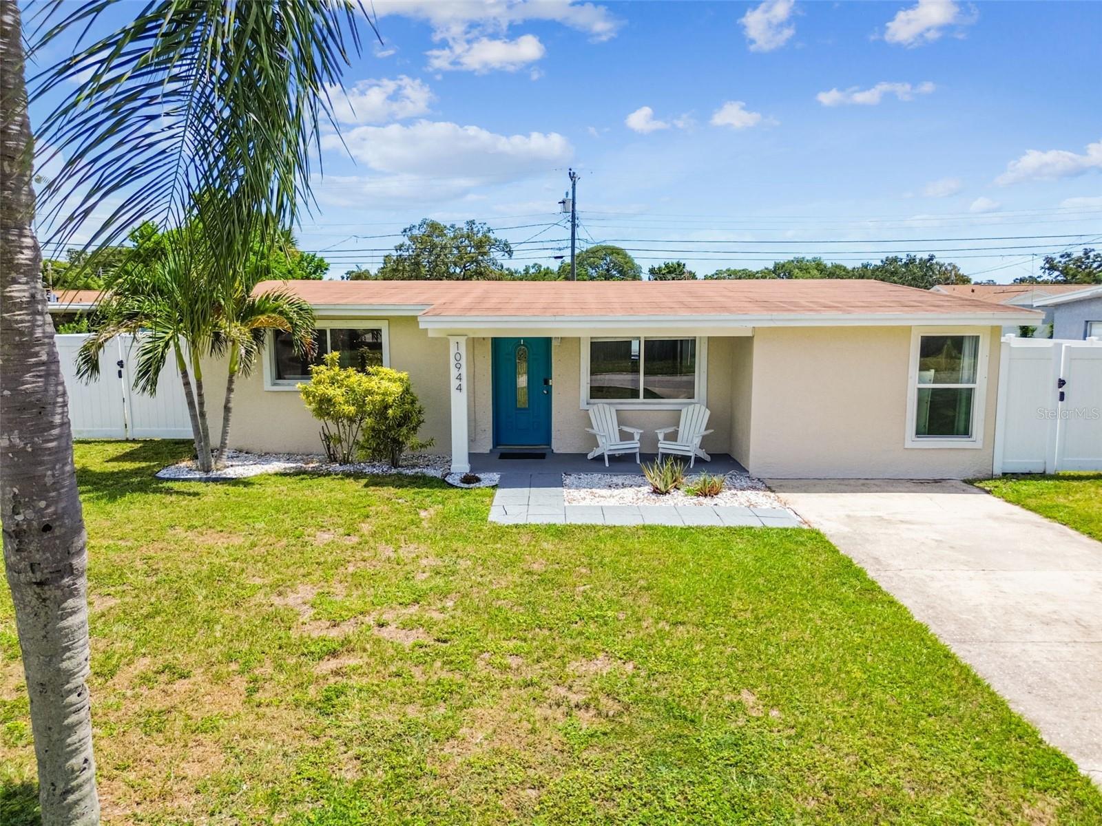 Welcome to your beautifully maintained and fully furnished Florida escape! Located in the highly desirable Largo-Seminole area, this charming home sits on a rare oversized lot and offers the ultimate in outdoor living with a lush, fully fenced backyard — a true gem that’s hard to find. Relax or entertain under the spacious covered patio, complete with a hot tub and stylish outdoor seating, making it the perfect spot for year-round enjoyment.
Inside, the home is tastefully decorated with on-trend furnishings that are all included in the sale, allowing for an effortless move-in. The interior is filled with natural light, featuring wood-look laminate floors in the living area and updated neutral tile in the kitchen and dining space. The kitchen boasts beautiful cabinetry with soft-close drawers and a chic tile backsplash that adds a designer touch.
The converted garage has been transformed into a generous primary suite, offering privacy and space, while the additional bedrooms are roomy and comfortable. You’ll also find an updated full bathroom, updated windows, stylish 6-panel doors, ceiling fans throughout, and a convenient indoor laundry room with an additional half bath.
Perfectly located just minutes from world-famous Gulf beaches, dining shopping and entertainment at Seminole City Center and Largo Mall, and it’s close to the Seminole Campus of SPC along with everything else Pinellas County and Tampa Bay have to offer — this home blends comfort, style, and location into one unbeatable package.