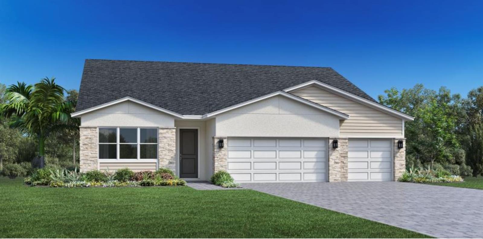 Newly built Toll Brothers home.