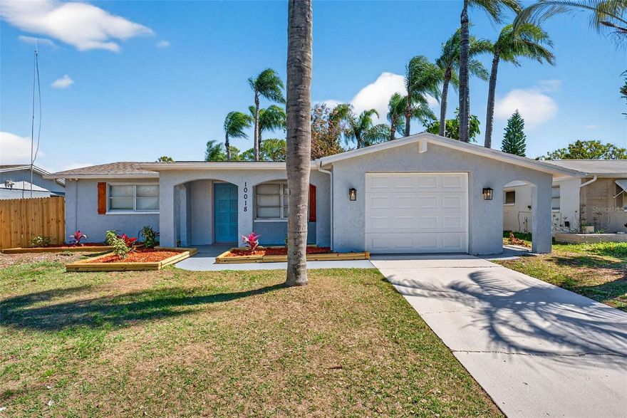 COMPLETELY REMODELED 3 BEDROOMS 2 BATHROOMS 1 CAR GARAGE IN PORT RICHEY! MASTER BEDROOM WITH ENSUITE AND WALK-IN CLOSET; ABSOLUTELY BEAUTIFUL WITH BRAND-NEW ROOF, BRAND-NEW HVAC; BRAND-NEW WATER HEATER; BRAND-NEW SHAKER-STYLE KITCHEN CABINETS WITH QUARTZ COUNTERTOPS; BRAND-NEW STAINLESS-STEEL KITCHEN APPLIANCES; BRAND NEW LVP FLOORING THROUGHOUT; FRESH PAINT INSIDE AND OUT; BEAUTIFULLY REMODELED BATHROOMS; BRAND-NEW LIGHT FIXTURES AND FANS THROUGHOUT; FRESH LANDSCAPING; BRAND-NEW PRIVACY FENCE. COME AND SEE IT TODAY!!