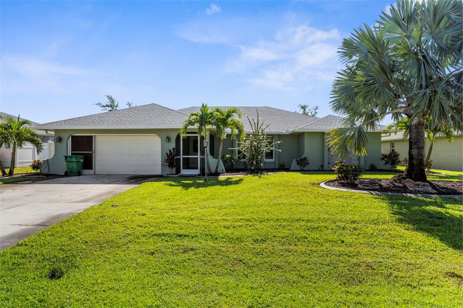 Immaculate Pool Home !!!!
Welcome to your dream home in Southwest Florida! This beautifully remodeled 3-bedroom, 2-bathroom pool home offers modern luxury, energy efficiency, and a prime location — all with the option to purchase fully turnkey furnished.
Step inside to discover a gourmet chef’s kitchen with top-of-the-line appliances, granite countertops, and solid wood cabinets and exceptional attention to detail throughout. Newly installed Tile flooring flows through most of the home, and impact-rated windows and sliding glass doors provide peace of mind during storm season. The 2-car garage features a hurricane-rated door installed in 2022.
Enjoy the Florida lifestyle year-round on the spacious screened lanai overlooking your heated, resurfaced pool (2022) with new tile and equipment (2022). New roof with solar panel system (32 panels installed in 2022) and spray foam insulation make this home ultra energy-efficient.
Additional upgrades include:
Closets with build-ins
Water heater (2022)
Exterior & interior paint (2022)
Updated screen enclosures at the lanai, front entry, and garage
Irrigation system sourced from a local pond — no irrigation water bill!
Over 100 new plants and trees creating lush, private landscaping
Located in a desirable, low-HOA neighborhood near the end of a quiet cul-de-sac, this property is in an X flood zone (no flood insurance required) and is just a short drive from shopping, dining, Punta Gorda Airport, Tampa Bay Rays Spring Training, and the best of Southwest Florida beaches and fishing.
This home has all the bells and whistles — whether you're looking for a full-time residence, seasonal retreat, or investment opportunity, this one checks every box.