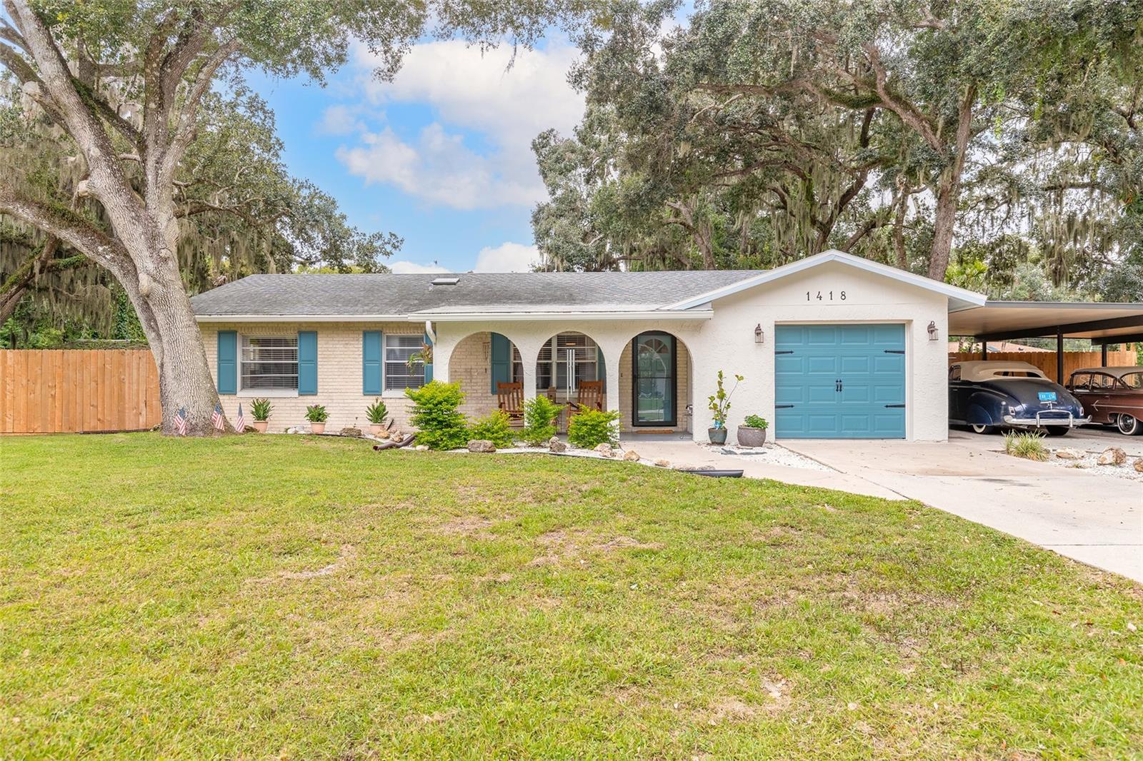 This home sits on a unique, third of an acre, double lot! Move-in ready and meticulously updated, this 3-bedroom, 2-bath concrete block home in Florida Shores offers peace of mind with major upgrades: roof and water heater (2019), A/C (2022), electrical panel (2023), and a beautifully remodeled kitchen (2021) with newer stove and dishwasher (2023). In this kitchen, every square inch has pull out custom drawers, maximizing your storage. Bathrooms updated in 2022, with the guest bath partially remodeled. Stylish vinyl plank flooring flows throughout (2024), complemented by fresh exterior paint and a new fence. A screened porch, carport, and utility room add versatility. Located in the heart of Edgewater, a friendly coastal town known for its riverfront charm, parks, and easy access to New Smyrna Beach. This is turnkey Florida living! Schedule your appointment today. All information is intended to be accurate however not guaranteed.