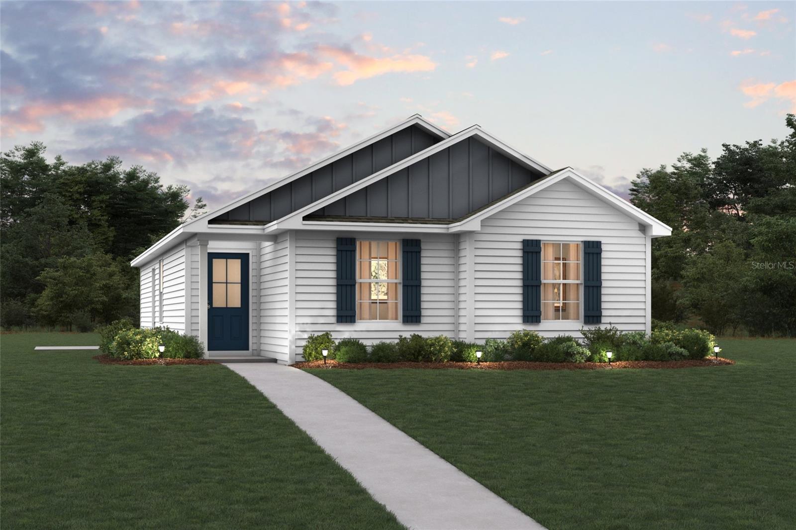 Under Construction. Welcome home to this NEW Single-Story Home in the Daytona North Community! The desirable Rutherford Plan boasts an open design encompassing the Living, Dining, and Kitchen spaces. The Kitchen features gorgeous cabinets, granite countertops, and Stainless-Steel Appliances (including Range with a Microwave hood and Dishwasher). The primary suite has a private bath, dual vanity sinks, and a walk-in closet. This Home also includes 3 more bedrooms and a whole secondary bathroom. Energy-efficient Low-E insulated dual-pane vinyl windows and a one-year limited warranty ensure comfort and peace of mind.