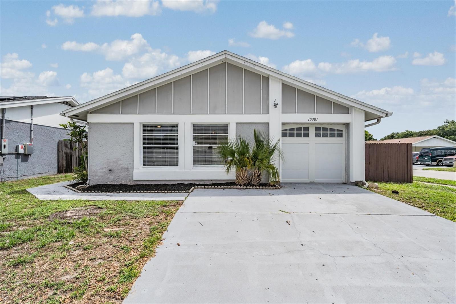 BACK ON MARKET due to buyers cold feet. Welcome Home! This CORNER LOT 4 bedroom, 2 bathroom home located in the beautiful neighborhood of Plantation is move-in ready. From the moment you walk in the front door, you are greeted with vaulted ceilings and an open floor-plan. There is absolutely NO carpet in this home and the master bedroom is split from the other 3 bedrooms, making it a very desirable layout. A few key updates in this home include the kitchen remodel that took place a few years ago, the ROOF (2014) and the AC (2018). You will notice that there are 3 closet systems in this home ( the front entryway, master, and kitchen pantry) for those that appreciate staying organized. Plantation community has it all! With NO CDD and very low monthly HOA at $72 a month you get trash pick up included, 2 community pools, a Clubhouse, Playgrounds/Parks, 2 Tennis courts, sand Volleyball court, Basketball court, Handball courts, Baseball and Soccer fields, Walking trails and more. With just a short commute to downtown Tampa, the Tampa International Airport, the Bucs stadium, and so much more, you do not want to miss out on the opportunity to purchase this home!