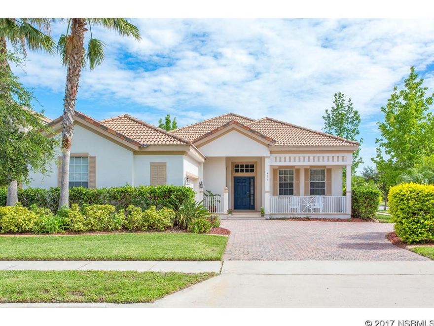 "An exceptional Florida home just for you"! Desirable one story home offers 3 bedrooms plus office, split plan, 2 baths, large laundry room, formal dining room, kitchen/family room combo plus large screened porch. All wood and tile flooring and tile roof. This is the perfect Florida permanent home or get-away for the winter months. Located in the Villas section of Venetian Bay which features a private pool for Villas owners. Walk to the town center where you'll find a spa, grocery market, deli and fitness. Everything you need is convenient - golf course, biking and walking trails and nearby beaches, restaurants and shopping. Close proximity to Interstate 95 and just a few miles from Interstate 4. This desirable one level home sits on a corner lot with a nice front porch and circle driveway. Call today to see your next home! ;Water: City