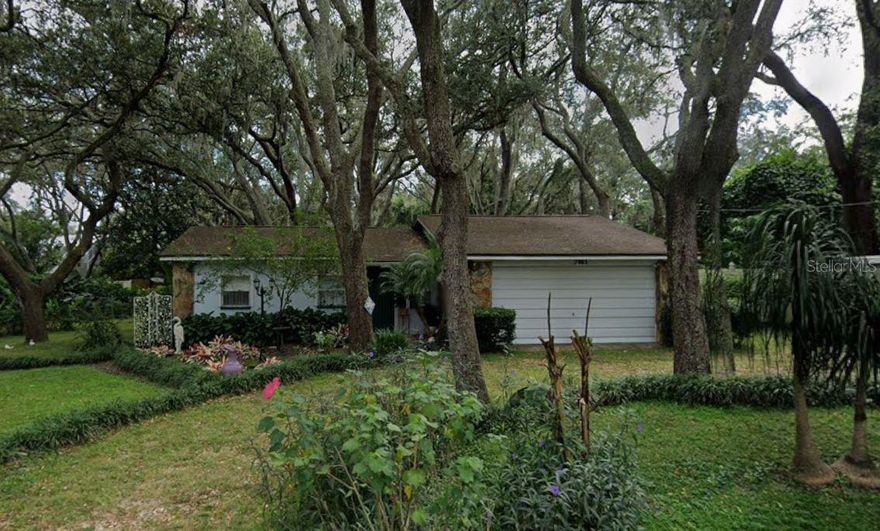 Cash-only investor opportunity in Temple Terrace! This 2-bedroom, 1-bath home sits on a large 0.32-acre lot surrounded by mature trees and established homes. The property needs a full renovation, offering strong upside for investors or builders looking for a project with space to expand. The lot provides room for an addition, garage, or outdoor amenities—rare for this area. Conveniently located near USF, I-75, shopping, and dining. Cash offers only. Property sold as-is with right to inspect. No seller financing. Bring your vision—this is a solid lot in a delightful neighborhood with strong resale demand.