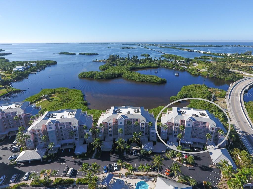 Penthouse 3 bedrooms 3 baths at Boca Vista Harbor! Located in a resort style community built on Coral Creek and Gasparilla Sound with wonderful views of the waterways and Boca Grande, Florida! The large, screened lanai and open sundeck offer panoramic water views! This three-bedroom, three-bathroom condo includes a large modern kitchen with a separate laundry room. The living room offers a comfortable place to relax with 2 sitting areas, a flat screen television and water views! The beds are a king in the Master bedroom, queen in the first Guest bedroom, and two twins in the second Guest bedroom. The condo sleeps 6, is nonsmoking, does not allow pets. A 2-car enclosed garage is included. The community amenities include a heated swimming pool, club house and spacious sun deck, tennis court and gated entrance.
