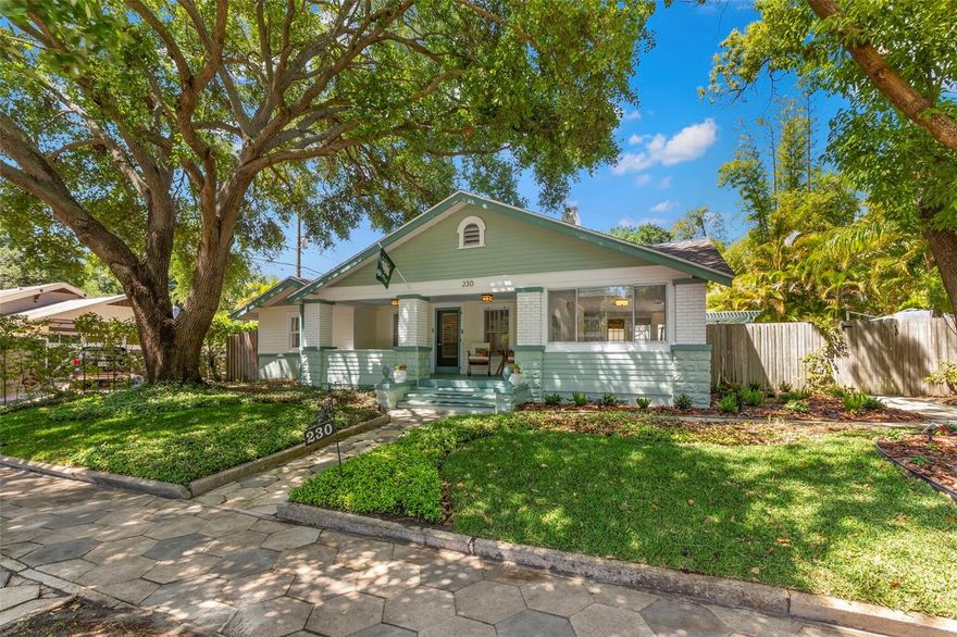 Tucked into the heart of Historic Kenwood, this rare double corner lot lives more like a private compound than a typical home—offering space, privacy, and walkability all at once.

Set on a beautifully landscaped lot with mature plantings that create a true sense of seclusion, the property opens into a backyard designed for everyday living and entertaining. The pool area feels like a boutique resort, complete with multiple zones to lounge, dine, and unwind, plus an outdoor shower that makes the space as functional as it is elevated.

Inside, the home blends historic character with thoughtful updates. At 4 bedrooms and 3 bathrooms across 1,861 square feet, the layout offers flexibility for families, guests, or work-from-home setups. Recent improvements—including a newer roof and HVAC (both approximately 5 years old), along with fresh interior and exterior paint—provide peace of mind while maintaining the charm of a 1930s build.
A detached garage adds additional utility and potential, while the oversized lot gives a sense of breathing room that is increasingly hard to find in this area.

Beyond the property itself, the location is one of its strongest assets. Just a short walk from some of St. Pete’s most loved restaurants, cafés, and neighborhood spots, you get the best of both worlds: a quiet, private retreat with immediate access to the energy of the city.
This is a home that stands apart—not just for its size or features, but for how it lives.