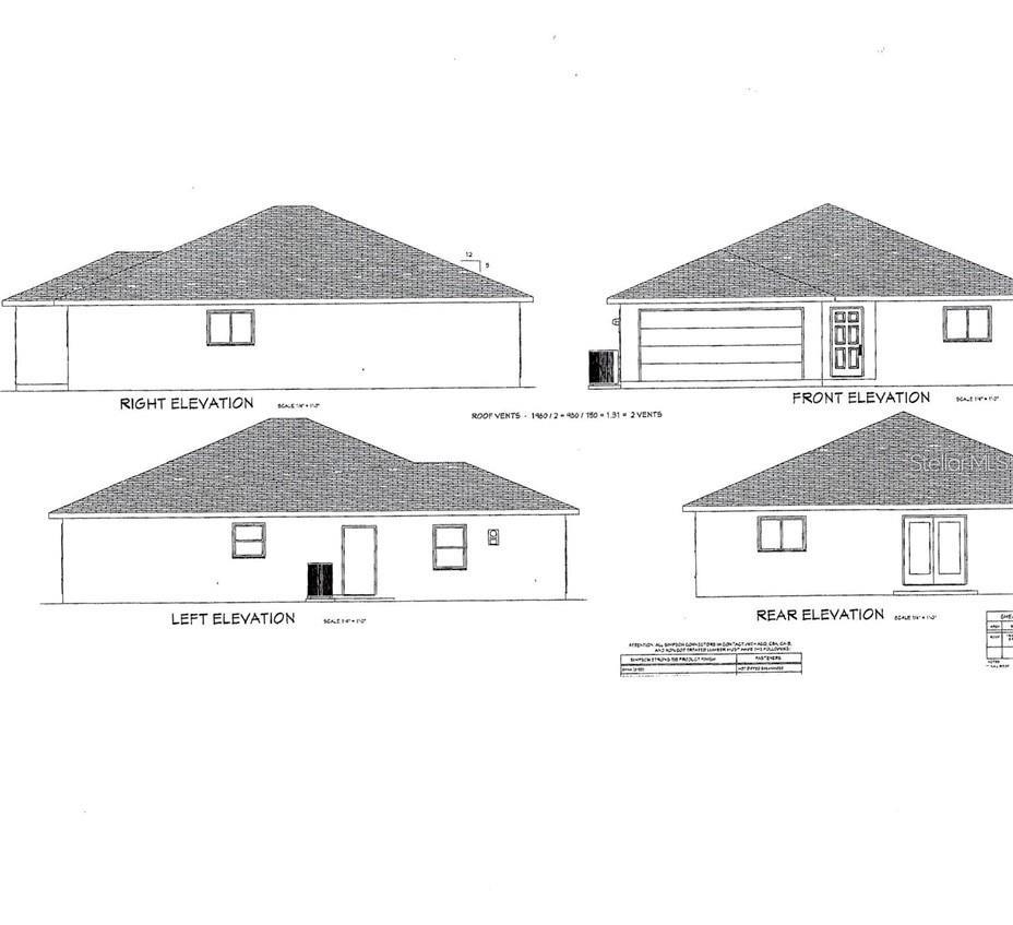 Pre-Construction. To be built. New 3 bedroom, 2 bathroom, 1 car garage in Myakka City
