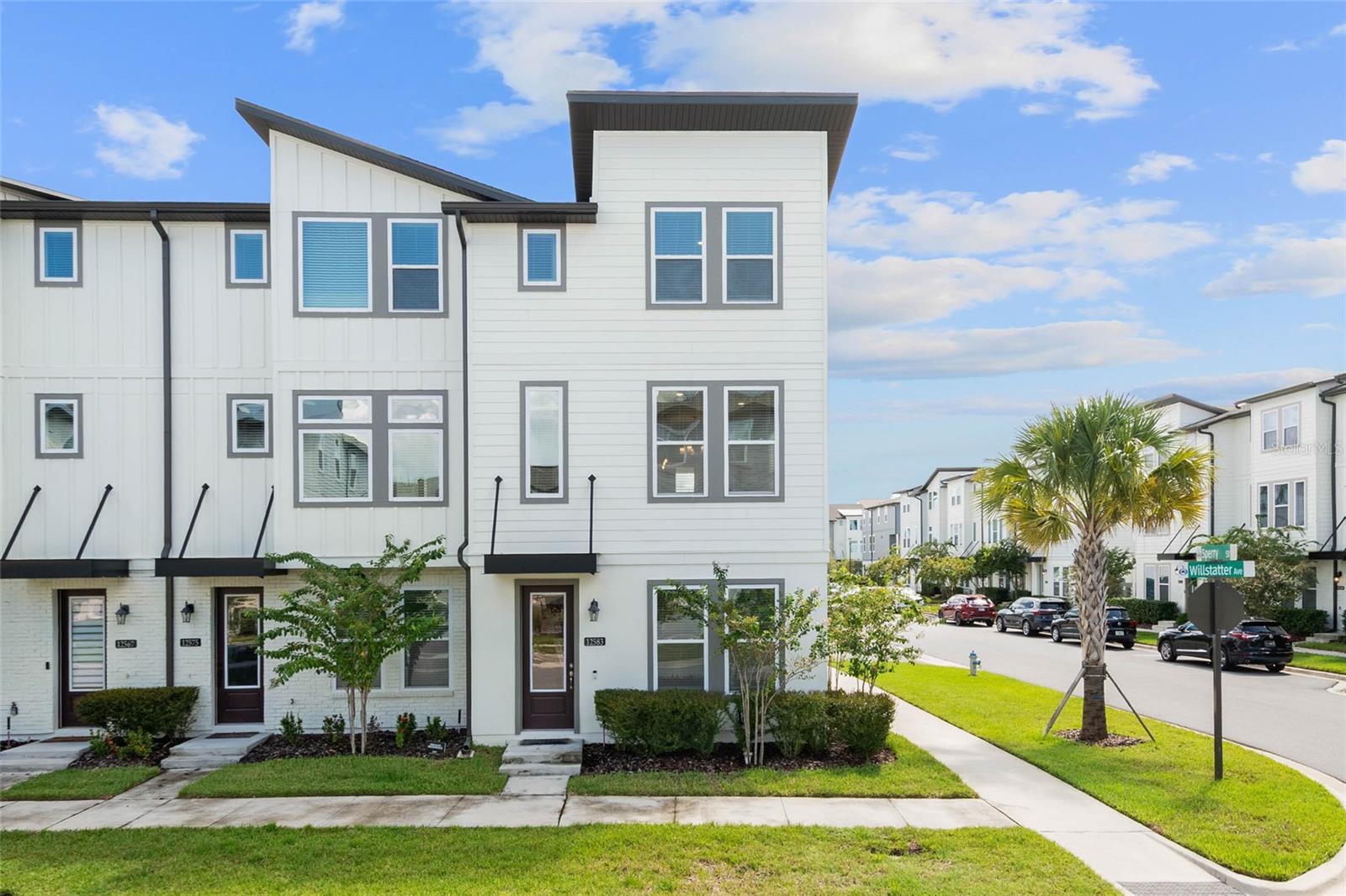 Welcome to this Beautiful and Well-Maintained Townhome, living in the highly desirable Laureate Park neighborhood of Lake Nona in Orlando. Available for immediate move-in, features 3 Bedrooms, 3.5 bathrooms. On the first floor, you will find a Bedroom with an En-Suite Bathroom and a Built-in Closet. Upstairs, you will find the heart of your home. A Chef's Kitchen with plenty of Cabinets for Storage, a Large Island, a Pantry, a Private Balcony, and lots of natural light throughout the interior. The Primary Room with a Walk-in-Built-in closet, an en-suite bathroom, next to the hallway, a Bedroom with a private full Bathroom, and a Laundry Room including a Washer & Dryer. The Rent Includes a HIGH-SPEED INTERNET of up to 1GIG. Enjoy community amenities including LP Fitness Center, Resort-Style LP Aquatic Center with a Beach Volleyball Court and half Basketball Court. Laureate Park also offers Community Gardens, Dog Parks, Playgrounds, and Miles of Trails to enjoy walking, running, and Biking. Enjoy Community Activities like Movies in the Park, Yoga, and more. Located in the heart of Lake Nona Medical City, Lake Nona Town Center, VA Hospital, UCF Medical Center, Nemours Hospital, RATED SCHOOLS, and Minutes to Orlando International Airport, Major Highways, Shopping, Dining, USTA, and KPMG