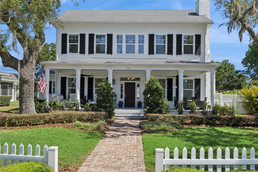 Experience elevated living in this exceptional custom home by J&J Building, perfectly positioned in one of Winter Garden’s most desirable locations directly across from the iconic West Orange Trail. Offering over 5,000 square feet of thoughtfully designed luxury, 811 Civitas Way blends sophisticated style, flexible living spaces, and impressive functionality rarely found in today’s market.
Designed for both everyday comfort and unforgettable entertaining, the home features a truly jaw-dropping media room that delivers the ultimate cinematic experience. Multiple office and flex space options provide incredible versatility for remote work, creative pursuits, fitness, or multigenerational living. With bedrooms thoughtfully positioned on both the first and second floors, the layout offers ideal privacy and convenience for guests and family alike.
Luxury details and custom upgrades are showcased throughout, including a whole-home generator, a one-year-old Sub-Zero refrigerator, two stunning crystal chandeliers installed last year, and elegant solid brass door hardware throughout the home. You'll fall in love with the large island in the garage that even includes a built-in gift wrapping station! Every space reflects exceptional craftsmanship and thoughtful design, with countless additional custom touches that elevate the home’s overall sophistication and character. 
One of the property’s standout features is its exceptionally rare amount of parking for 7 cars plus a golf cart— a coveted luxury that sets this home apart. Combined with its prime location near Downtown Winter Garden, scenic trail access, dining, shopping, and commuter routes, this residence offers a lifestyle that is as refined as it is practical.
**There is room to add a pool and ADU on this lot, as well! Artist renderings with the pool included in the photos.