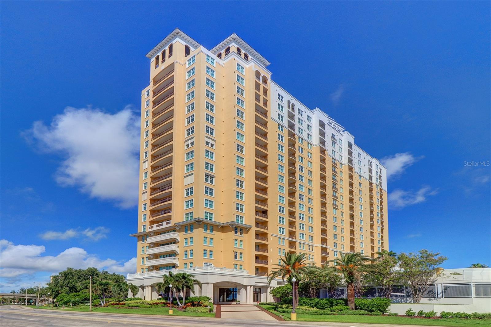 Under contract-accepting backup offers. Experience unparalleled luxury at one of Tampa's most upscale waterfront residences. This 866 square-foot condominium offers breathtaking views overlooking Tampa Bay and the vibrant city skyline. With one bedroom, one bathroom and a spacious balcony, this home is designed for those who seek both elegance and convenience. Located within minutes from downtown, Riverwalk, Water St., Hyde Park Village, Amalie Arena and some of the best shopping, dining and entertainment that urban living has to offer, this location can't be beat. As you enter, the fully equipped kitchen is open to the living room and the Bay views can be seen from every angle. There is plenty of storage, a pantry, granite countertops and a raised bar for dining. The living room has floor to ceiling sliding glass doors with unobstructed views. The bedroom has those same fabulous views and there is also a large walk in closet for all of your storage needs. In the spacious hallway, there is a laundry closet with a full sized washer and dryer and additional storage. The spacious bathroom has custom tile work and a large, walk in glass shower. Resort style amenities include: heated pool and spa; sauna; grill area; 24 hour controlled access and front desk concierge; two gyms; a beautiful library; club room with TV and wet bar; Business office with printer and wifi access; two on-site guest suites for your guests to stay; Conference Room; Dog walk area; electric vehicle charging station; bike storage; car wash area; on-site management; and even temperature controlled wine storage. Close to Tampa General Hospital, Tampa International Airport, Channelside, MacDill Air Force Base, Publix, I-75 and the Selmon Expressway and across the street from one of the longest walking trails with some of the most scenic views in the country, this is as good as it gets in Tampa Bay. Schedule your private showing today to start your ultimate, urban life!