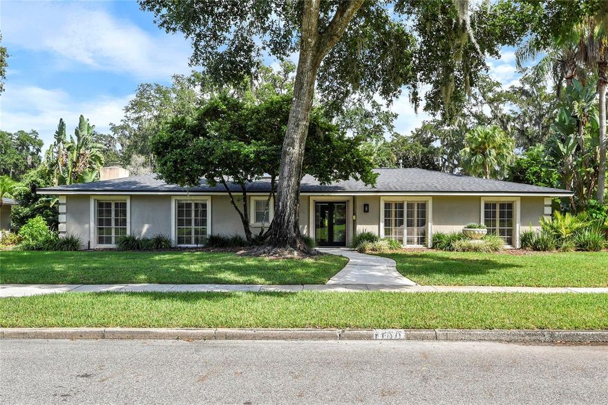 Spacious, One Story Living in this 4 bedroom, 3 bathroom home. Located just steps from Lake Sybelia Park. Convenient to I-4, Maitland Center, Winter Park, Altamonte Springs and downtown Orlando. After decades of being the stage for shared love and great family memories, this home is being offered to the market for the first time since 1974 - and offers the opportunity to make it your own for decades to come. Large living spaces including a kitchen with gas Viking range, additional built-in oven, two prep areas, two dishwashers (Bosch and Fisher & Paykel), 48" stainless refrigerator and deep stainless sinks. The living room includes a gas fireplace and opens to the adjacent Florida/Sun Room. The Primary Suite includes a sitting area with fireplace and a large ensuite bathroom. A covered hot tub/spa is adjacent to the Primary Bath. This spacious home is located on a generous, .39 acre, corner lot with the front of the home facing Willowbrook Trail and the garage entry from N. Lake Sybelia Dr. Roof and Skylights replaced in 2017. Separate utility shed for storing gardening tools or creating a workshop.