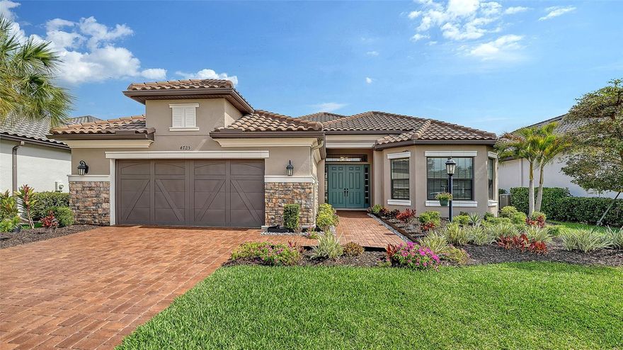 Resort-style living at its finest awaits in this exceptional home, where world-class amenities create a lifestyle that rivals a luxury vacation destination. Welcome to one of Lakewood Ranch’s most sought-after gated communities, where elegance, comfort, and convenience come together seamlessly. This beautifully maintained residence offers 3 bedrooms, 3 bathrooms, and 3,116 square feet of open-concept living designed for both everyday comfort and sophisticated entertaining. Interior features include tray ceilings, crown molding, and bay windows in both the front bedroom and the spacious primary suite. New carpet and fresh interior paint in a neutral palette provide the perfect canvas for your personal style. At the heart of the home, the chef’s kitchen impresses with an oversized island ideal for dining and gathering. The extended layout features upgraded cabinetry, Café GE stainless steel appliances, and a French-door convection oven with a built-in air fryer making it perfect for both casual meals and elevated entertaining. The expansive living space flows effortlessly to an extended lanai, creating a true indoor-outdoor living experience. Privately situated on a quiet cul-de-sac with tranquil preserve views and no rear neighbors, the backyard offers a peaceful retreat with ample room to design your dream pool. Additional highlights include a 3-car tandem garage, laundry room with cabinetry, and a recently painted exterior. Beyond the home, residents enjoy access to exceptional resort-style amenities, including optional golf, a culinary center with multiple dining venues, and a vibrant social calendar curated by a dedicated lifestyle director. Recreational offerings include pickleball, tennis, bocce, billiards, a ballroom, conference spaces, a wellness center, and a state-of-the-art fitness facility. Ideally located, you’ll enjoy convenient access to premier dining and shopping, including St. Armand's Circle, as well as world-renowned Gulf Coast beaches such as Anna Maria Island, Siesta Key, Lido Key, and Bradenton Beach. Local farmers markets in Bradenton, Sarasota, and Lakewood Ranch Main Street add to the charm of the area. With easy access to SRQ Airport and just an hour from Tampa and St. Petersburg, everything you need is within reach. Don’t miss this opportunity to enjoy an exceptional lifestyle that truly feels like a year-round vacation.