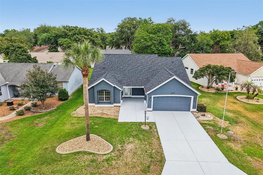 No Bond and Size and location matters. Everything about this home is NEW as of 2026. What was wrong is now fixed. Livable and Usable Space to move around in. Home Features: New Roof, HVAC, Water Heater, New Stainless Steel Appliances, Washer & Dryer, (All Whirlpool), LVP Flooring, 5.25" Baseboard, Granite Countertops, Sinks, Plumbing, Wiring, 42" Shaker Cabinets with Pull-Outs and Soft Close, Tile Showers with Glass Shower Doors, Toilets, Paint, Remote Control Ceiling Fans/LED Lights, 3k, 4k, 5k lighting in kitchen, living room, hallways, family room, Outlets, Switches, Gutters, Garage Door Opener and Lighting within garage, Brush Nickel Door Knobs, Hinges, and even the Irrigation System. Attention to Everything. Want a home with no worries? This is it. This home was updated and upgraded to sell quickly. There is no HOA and there is a mandatory $204 a month amenity fee giving you access to all amenities including championship and executive golf courses, recreation centers, and the unmatched lifestyle that makes The Villages so sought after. Schedule your private showing today—or request a FaceTime tour if you’re not local—and experience firsthand everything this exceptional home has to provide.