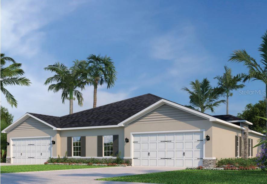 Pre-Construction. To be built. Pre-permitted lot. Conservation homesite with no side neighbor. Welcome to Hammock Oaks Villas in Lady Lake, Florida! Enjoy included exterior maintenance so you can spend your days taking in the Florida sun at the pool and cabana. Take a trip to Lake Griffin State park only 15 minutes away where you can hike, kayak, and fish! Our single-story, open-concept villas are 1,509 square feet and feature three bedrooms, two bathrooms, a two-car garage, and a backyard space, perfect for hosting friends and family. Design your home with ease with your choice of our perfectly coordinated designer interior finishes. The Winterhaven floor plan gives you all the style and comfort you could want all on one level. Your convenient two-car garage opens to the laundry room. Step into the inviting foyer, which leads to either a spacious bedroom or into the wide-open dining area and adjoining gourmet kitchen. A large center island overlooks the welcoming great room and optional lanai. An additional bedroom and full bath offers family and guests a comfortable place to stay. Your luxurious owner’s suite includes a sprawling walk-in closet and a dual vanity master bath. You'll simply love the Winterhaven. All Ryan Homes now include WIFI-enabled garage opener and Ecobee thermostat. **Closing cost assistance is available with use of Builder’s affiliated lender**. DISCLAIMER: Prices, financing, promotion, and offers subject to change without notice. Offer valid on new sales only. See Community Sales and Marketing Representative for details. Promotions cannot be combined with any other offer. All uploaded photos are stock photos of this floor plan. Actual home may differ from photos.