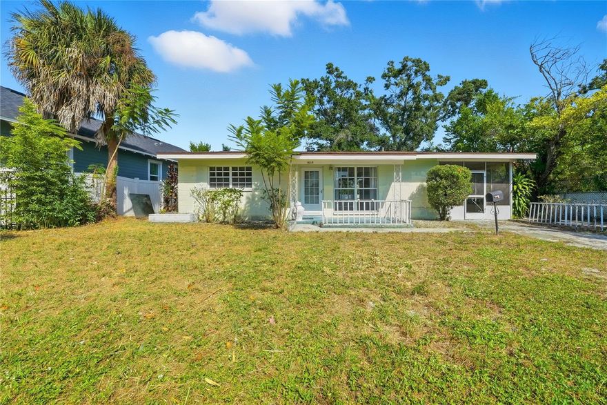 This 2-bedroom, 1-bath, block home has been prepped for your renovation. Inside, you’ll find beautiful terrazzo floors throughout, ready to be polished and brought back to life. With good bones, this home is a blank canvas ready for someone to make it their own.
The exterior has been professionally landscaped on a large lot, providing ample space for outdoor living or future expansion. Newer A/C system installed in 2020.
Located just 10–15 minutes from Downtown St. Pete and the St. Pete Pier, 30 minutes from St. Pete Beach, and 20 minutes from Tampa International Airport, this property sits in a prime location — and best of all, it’s not in a flood zone (Flood Zone X).
An excellent opportunity for investors or hands-on buyers looking to build equity through improvement rather than waiting on appreciation. Priced aggressively for those ready to create value and bring this home back to its full potential.