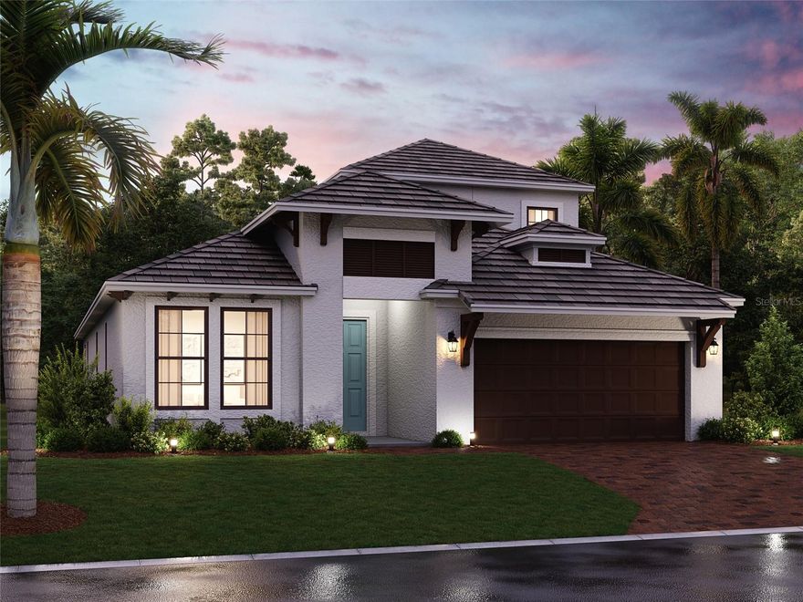 Under Construction. Welcome to the Calusa. Boasting over 2,900 square-feet, this stunning five-bedroom, four-bathroom home, with bonus room, is now available for sale.
 
Located in a prime area, this property offers a spacious and modern living experience. Step inside this two-story home and prepare to be impressed by the high-quality craftsmanship and attention to detail. There is plenty of room for you and your loved ones to spread out and enjoy.
 
The kitchen in this home features ample counter space and a sleek design that will make meal preparation a breeze. Whether you're hosting a dinner party or simply enjoying a cozy breakfast, this kitchen will be a hub of culinary delight.
 
The bedrooms in this home provide a tranquil retreat for relaxation and rest. Spacious and well-designed, they allow plenty of room for furniture and personalization. You'll have no trouble making these bedrooms your own and turning them into cozy havens for a good night's sleep.

Each of the four bathrooms in this house showcases luxury and comfort. The well-appointed fixtures and stylish finishes add a touch of elegance to the space. With multiple bathrooms, getting ready in the mornings will be a seamless and stress-free experience.
  
In addition, this property has a bonus room, bedroom and bathroom incorporated on the second level; as well as, a two-car garage, providing ample space for parking and storage. You'll have peace of mind knowing your vehicles are protected and secure.
 
This house is located in a sought-after neighborhood in Lakewood Ranch, Florida. The area is known for its friendly and welcoming community, making it a perfect place to call home. Residents enjoy easy access to local amenities, including shopping, dining, parks, and entertainment options, all within a short distance.
 Sweetwater is ideally located right off the new 44th Avenue East, with the bridge now open, offering residents a lower-traffic, direct route to nearby workplaces, schools, major roadways, and beautiful Gulf Coast beaches.