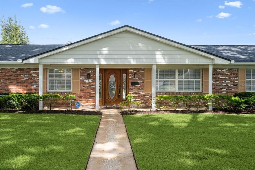 Welcome to this well-maintained Winter Park home, proudly cared for by its original owner. With a BRAND NEW ROOF and BRAND NEW AC system, this property combines peace of mind with long-term value. Set on a spacious quarter-acre lot with NO HOA, it offers flexibility, privacy, and convenience in one of Central Florida’s most desirable locations.  This home features a durable roof with a 10-year transferable warranty, engineered to withstand winds of up to 130 mph for lasting protection and peace of mind.


Step inside through the front entry into a light-filled formal living room, where large windows set a warm and welcoming tone. Just to the right, the formal dining room provides the perfect space for family gatherings or entertaining. Flowing naturally into the main family room, you’ll find a cozy fireplace that anchors the space and creates an inviting setting for everyday living.

The kitchen is designed for function with all appliances included, ample counter space, and a thoughtful connection to the laundry room, which features generous storage and everyday convenience. Off the family room, the Florida room is bright and versatile—ideal for a home office, reading nook, or playroom.

One of the standout features is the expansive 483 sq. ft. bonus room, offering endless possibilities as a game room, studio, or additional living space to suit your lifestyle. Outdoors, a screened-in porch overlooks the fenced backyard, providing a comfortable spot to relax, garden, or host gatherings. An included shed adds extra storage for tools and equipment.

Each bedroom is well-sized, offering comfort and practicality, with bathrooms that have been cared for and maintained with attention to detail. The thoughtful layout balances privacy and community spaces, making it both functional and inviting.

Location is key, and this home delivers. Just a few minutes’ walk takes you to the scenic Cady Way Trail, Winter Park Pines Golf Course, and Winter Park High School. Nearby parks, shopping, dining, and top-rated schools add to the convenience, while downtown Winter Park, Orlando attractions, and major highways are only a short drive away.

Perfect for buyers seeking a primary residence, an Orlando relocation home, or a smart Central Florida real estate investment, this property is a rare find.

With only one owner since construction and NEW major systems in place, this Winter Park gem is ready for its next chapter. Contact us today for a private tour or more details on this exceptional opportunity.