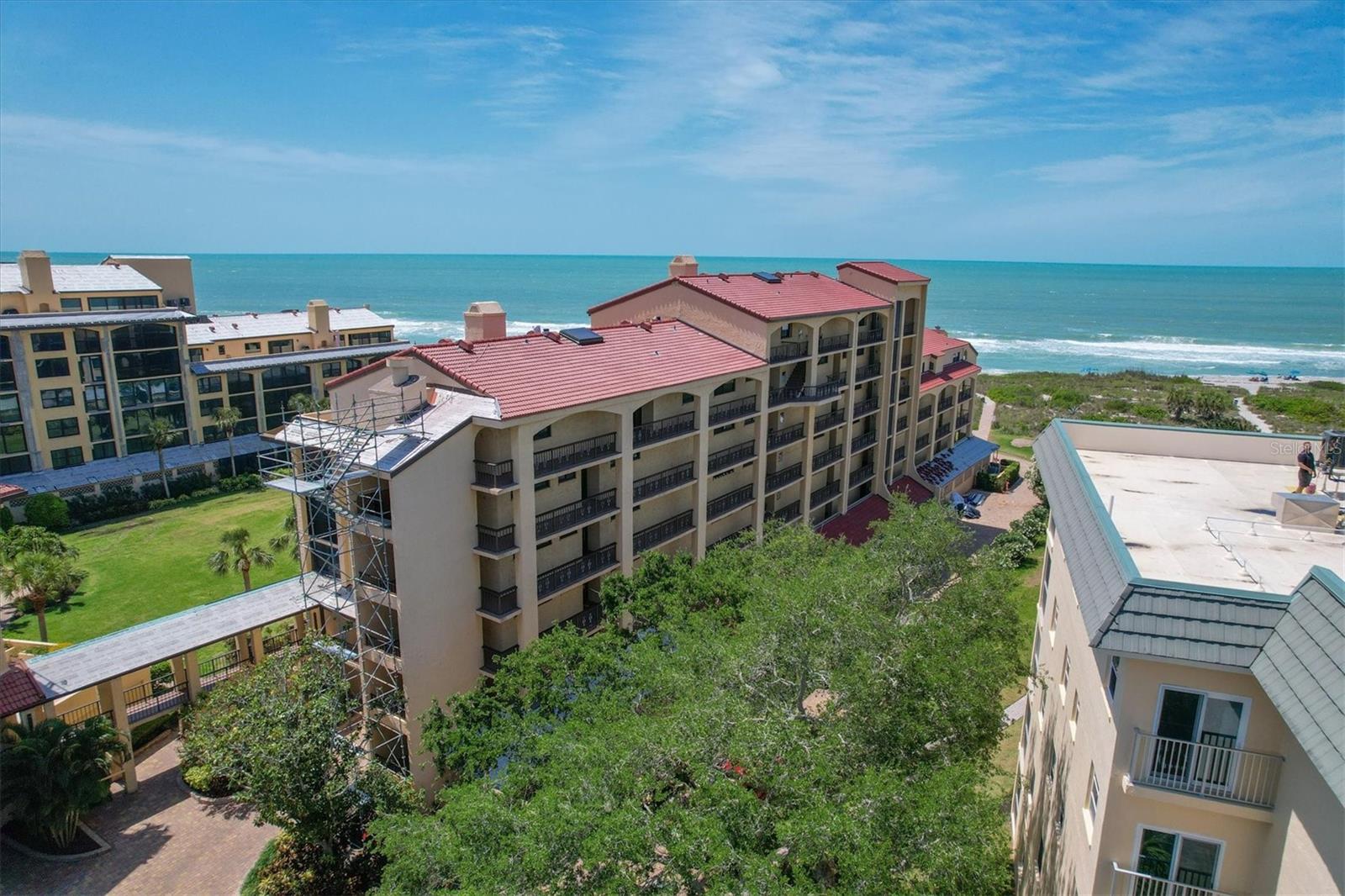 BEST BUY and BEST VIEW in Tortuga. One of Siesta Key’s premier Gulf-front communities! This beautifully renovated 1-bedroom, 1-bathroom condo offers stunning views of the Gulf of Mexico from its prime up front location in the complex, just steps from the sand. Completely remodeled in 2023, this unit features a brand-new kitchen with quartz countertops, shaker cabinets, and new appliances. Additional upgrades include IMPACT WINDOWS AND SLIDERS, a new HVAC system, a new water heater, LED lighting, neutral tile throughout, and a stylish new bathroom. Best of all, this condo is being sold TURNKEY FURNISHED—Just bring your bathing suit and flip flops and start enjoying the island lifestyle.
Tortuga just went through an extensive exterior restoration project, including a new roof on each of the buildings and refreshed building exteriors, ensuring the community remains one of Turtle Beach’s most sought-after properties. Residents enjoy over 300 feet of pristine beachfront, a heated pool, sauna, clubhouse, tennis & pickleball courts, and boat docks which available for annual rental. Common laundry is available in each building, or you have the option to install your own.
You will not find a Gulf view at this kind of price on Siesta. Don’t miss this opportunity to own a move-in ready, Gulf-front retreat in Siesta Key’s desirable Turtle Beach area! Schedule your private showing today.
