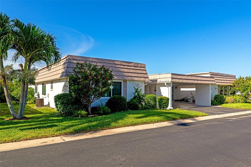 Stunning Waterfront Villa in the Vibrant Strathmore Riverside Villas - An Ideal 55+ Community Retreat just 4 miles from Siesta Key beach.  
 This rarely available waterfront villa presents a rare opportunity to embrace a serene and picturesque lifestyle. Whether you're looking for a second home or a peaceful retirement property, this move-in ready gem offers everything you desire and more.  Step inside this immaculate villa, freshly painted to perfection, where natural light floods the open living spaces, creating an inviting and warm ambiance. The captivating waterfront views from the windows will leave you spellbound, providing a constant reminder of nature's beauty.
Strathmore offers a low-maintenance lifestyle, giving you the freedom to focus on what truly matters - relishing life to the fullest. Delight in a plethora of amenities designed to cater to your every need, including a state-of-the-art fitness center to keep you active and healthy, a refreshing swimming pool to cool off during sunny days
But that's not all - at Strathmore Riverside Villas, you'll find a tight-knit community of like-minded individuals, offering the perfect opportunity to form lasting friendships and create unforgettable memories. Engage in an array of social clubs, tailored to various interests and hobbies, making it easy to connect with others who share your passions.
Don't miss out on this once-in-a-lifetime chance to own a waterfront villa in the prestigious Strathmore Riverside Villas. Embrace the carefree lifestyle you've always envisioned, surrounded by nature's splendor and a welcoming community of like-minded individuals. Act now and make this your forever home - your own private paradise awaits! New roof coming soon.
Make sure to check out the 3D Matterport tour on the Virtual Tour link.