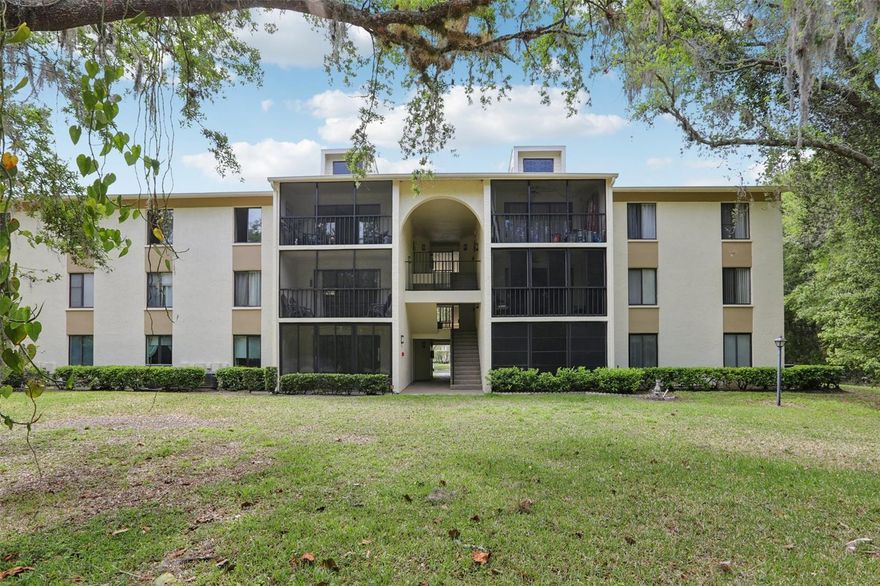 Fully remodeled and move-in ready, this 2-bedroom, 2-bath condo in Pine Ridge at Lake Tarpon Village delivers 979 square feet of modern, turnkey living. New LVP flooring and a fresh interior paint job set the tone throughout, complemented by updated light fixtures and high-end hardware that create a cohesive space. The kitchen is brand new with shaker cabinetry, quartz countertops, stainless steel appliances, and a subway tile backsplash. In the primary suite, the private en-suite features a spacious walk-in shower, tiled floor to ceiling with a contemporary waterfall rain head and hand shower. The huge walk-in closet also offers plenty of space for storage. The guest bath has been fully updated to match. Practical details are covered too, the unit includes an in-unit washer and dryer closet and a brand new HVAC system installed in 2025. The building is tucked at the back of the community overlooking a peaceful natural preserve, giving you privacy and views without leaving the neighborhood. HOA covers water, sewer, trash, escrow reserves, building exterior maintenance, and access to the community clubhouse, pool, and tennis courts. All of this in the heart of the East Lake corridor, minutes from top-rated schools, shopping, dining, and major commuter routes. Call today to schedule your private showing.