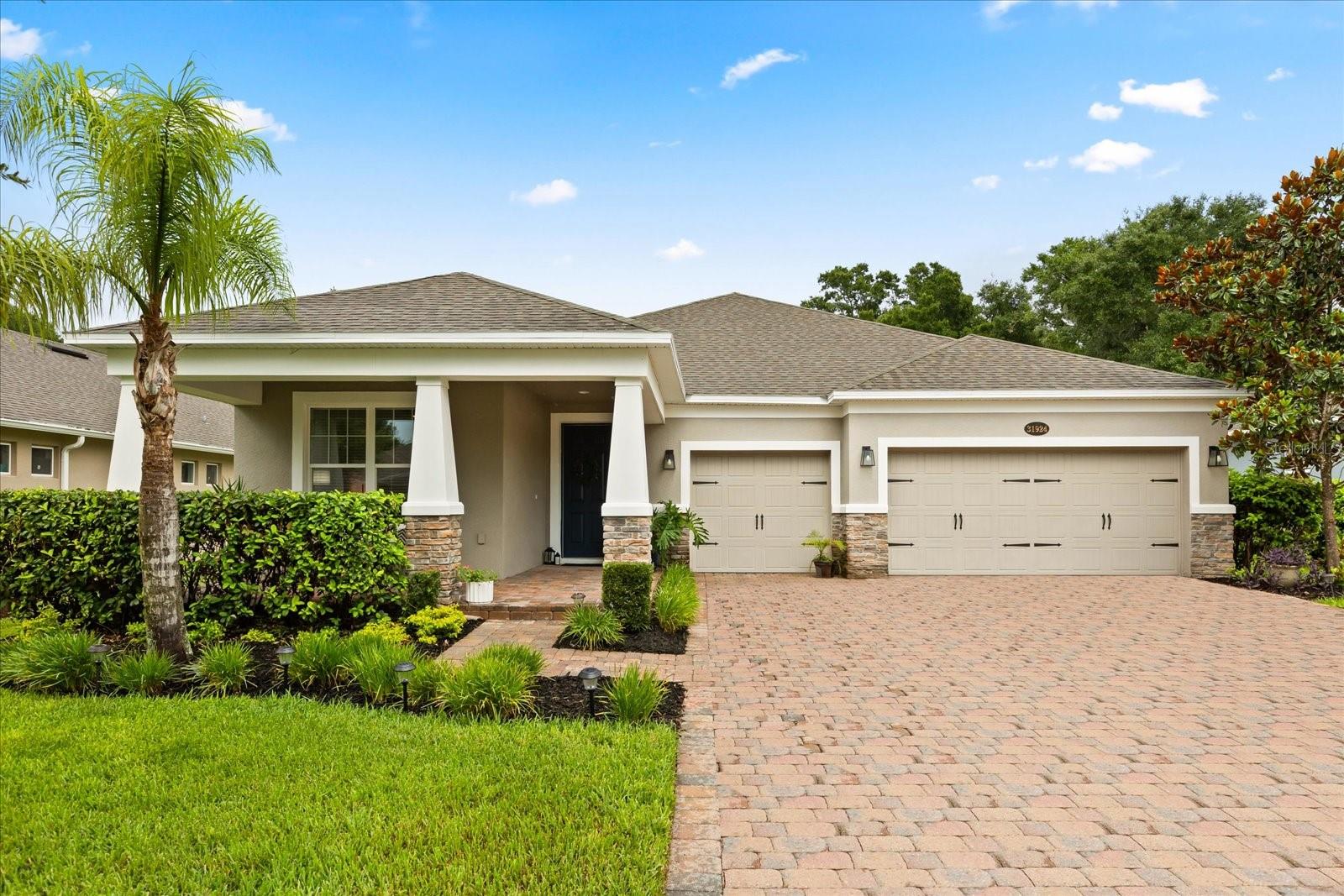Welcome to Serenity at RedTail. A beautiful, gated community nestled in the heart of Sorrento, Florida. This stunning 2,307-square-foot single-family home features 4 spacious bedrooms and 3 bathrooms. This residence combines comfort, modern style, and thoughtful design throughout. The kitchen shines with a NEW stone tile backsplash, updated appliances, and gold-finish touches on the faucet, soap dispenser, and cabinet hardware—adding a touch of luxury to everyday living. The laundry room has been transformed into a multi-functional space with a built-in desk, open wood shelving, custom storage, and a stylish sliding barn door. An added outlet provides flexibility to easily swap the dining and living areas to suit your lifestyle. Fresh interior paint throughout the home and a tasteful accent wall in the dining area create a warm, inviting atmosphere. NEW LED lighting has been installed throughout the home, including a state-of-the-art Wiz Smart Home Lighting System in the kitchen and living room, offering remote-controlled, color-changing lights to match any mood. Accent lighting in the main living areas and ceiling fans in every bedroom and the living room add both elegance and functionality.
Located in the heart of Sorrento, this home is just a short drive from the scenic Wekiva River, Rock Springs Run, and the serene walking trails of the Lower Wekiva River Preserve. Enjoy small-town charm with easy access to golf at RedTail Golf Club, local shops, and nearby Mount Dora’s quaint downtown. This move-in-ready home is the perfect blend of suburban comfort and natural Florida beauty.