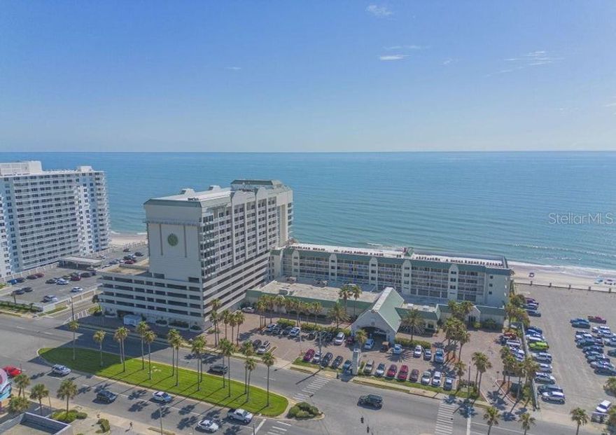 Prime Investment Opportunity. This 339 sq ft completely furnished oceanfront condo studio offers great views, new flooring, and income potential. This unit is enrolled in a rental program and is generating transferable passive income while allowing the owner to enjoy personal use whenever they like. The studio features a king bed, a sitting area with a queen sleeper sofa, a kitchenette, and a spacious bathroom. Guests will love the beachfront location, perfect for activities like paddleboarding, surfing, and relaxing on the sand. Located just 1/2 mile from Andy Romano Beachfront Park, it offers easy access to picnic areas, a splash pad, and family-friendly fun. This property is always in demand with nearby dining, shopping, and entertainment. Resort amenities, including indoor and out door pools, sauna, hot tubs, and gym are open. Invest in oceanfront living, your opportunity awaits!
Private Remarks: Splashpad, second outdoor pool and sea wall are scheduled for repair during 2026.