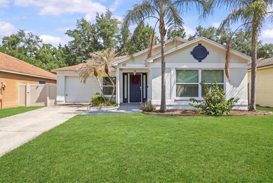 THIS IS THE ONE and in today's market, opportunities like this don't come around often at this level of condition and upgrades! Fully updated and truly move-in ready, this Valrico home delivers immediate value with major improvements already done for you: new windows (2024), new HVAC (2025), luxury vinyl flooring throughout—NO carpet (2025), modern bathroom upgrades (2025), and a new stove and washing machine (2025). 

Offering 3 bedrooms, 2 bathrooms, and 1466 sq ft, the home features vaulted ceilings, abundant natural light, and an open-concept layout that lives larger than expected. The kitchen is both functional and inviting with stainless steel appliances, granite countertops, a breakfast bar, built-in seating with storage, and seamless flow into the main living areas—ideal for entertaining or everyday living.

The owner's suite provides a comfortable retreat with an updated ensuite bath, including a tiled walk-in shower and generous counter space. Sliding glass doors lead to your private backyard setting—complete with a covered lanai, fully fenced yard, and a deck with an inflatable jacuzzi, plus plenty of room to relax, garden, or play. 

Furnishings are negotiable, making this a true turnkey option for a primary residence or investment property. 

Located in the heart of Valrico with quick access to top-rated schools, shopping, dining, Brandon Mall, and I-75—this is the kind of convenience buyers are actively searching for right now. Schedule your showing today
