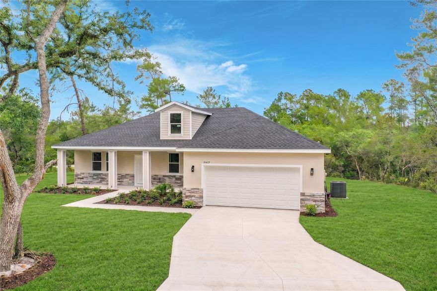 Welcome home to this beautifully designed new construction property featuring a warm, inviting kitchen with a large center island that opens seamlessly to the living room making it perfect for entertaining and everyday living. Modern finishes shine throughout the home creating a stylish and comfortable atmosphere. The spacious primary suite offers a stunning spa-like bath with a double vanity and elegant finishes. An inside utility room with built-in sink adds convenience and functionality. Step outside to enjoy the spacious covered back patio overlooking a private backyard with no rear neighbors and plenty of mature trees for added beauty and tranquility. All of this with a low HOA.  Come See Today!