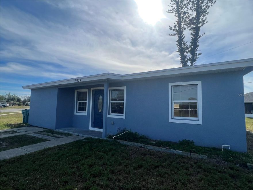 Redone after Hurricane Ian and no flooding from Milton or Helene- 3 bedroom 2 bath home plus a small office/den. Available for immediate occupancy. This home has all tile or laminate floors throughout. New kitchen cabinets and drywall has been replaced throughout, freshly painted inside and outside. Great rental on a corner lot ready to make your new home.