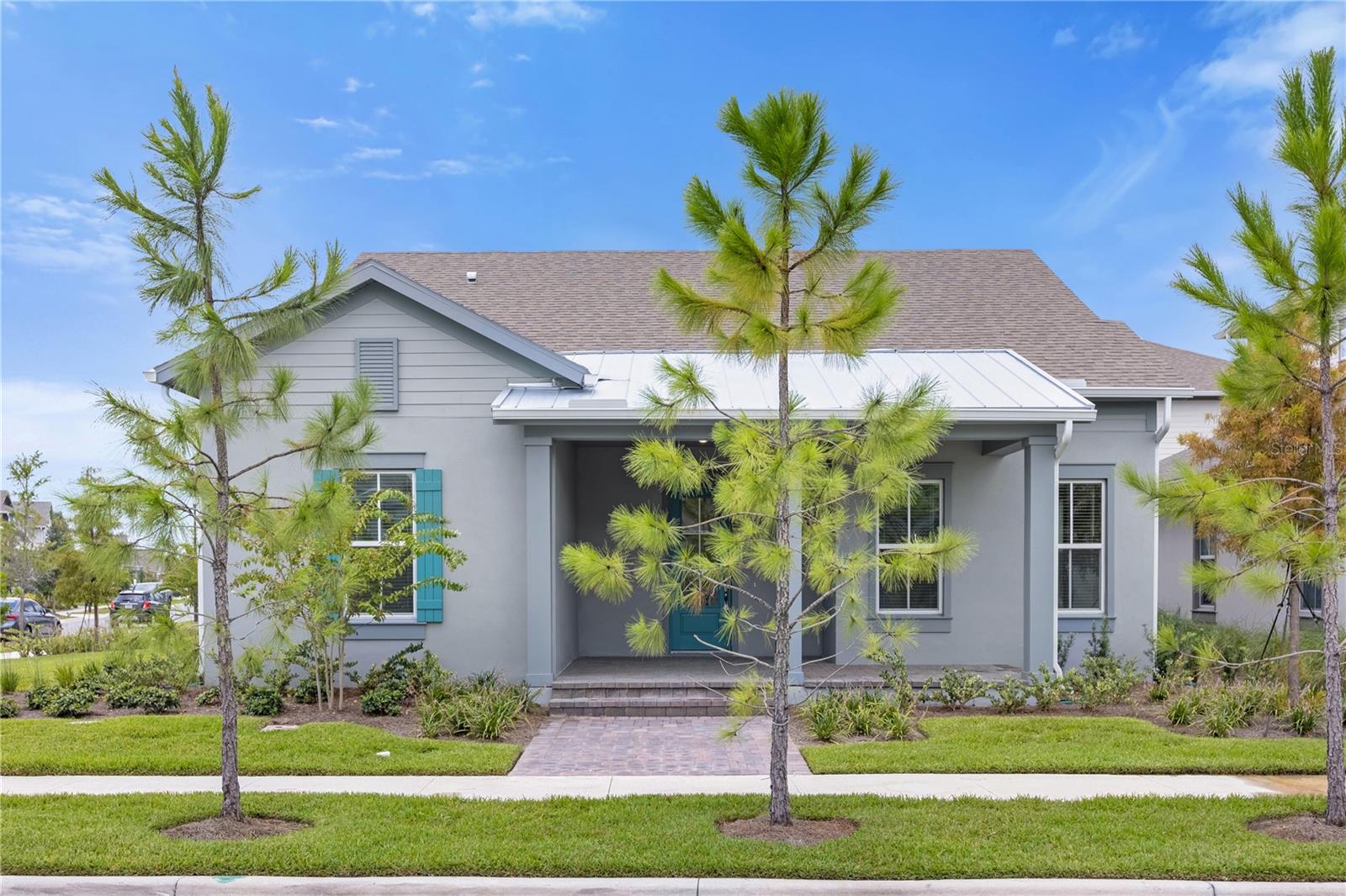 Welcome to this BRAND NEW!! one-story corner home in the exclusive area of Laurate Park in Lake Nona. This elegant and luxurious property features 4 bedrooms and 2 bathrooms including a flex room. A stunning kitchen upgraded with Quartz countertops and modern expresso cabinets. Step inside to discover a bright and airy open floor plan, where large windows and high ceilings create a welcoming atmosphere. This community offers an impressive array of amenities designed to enhance the lifestyle of its residents, creating a vibrant and engaging environment such as clubhouse, fitness center, swimming pools, facilities for pickleball, basketball and volleyball, parks, green spaces and biking trails.